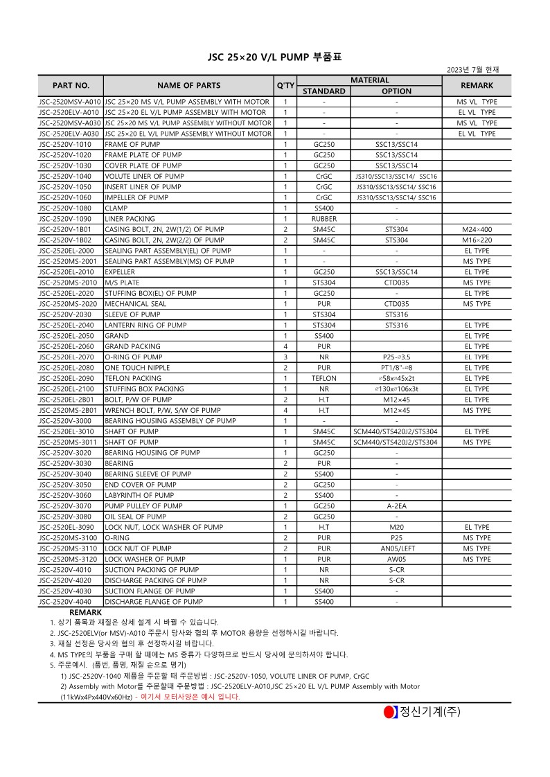 JSC 25x20 V/L